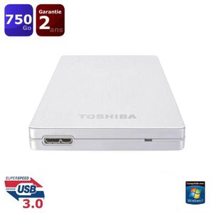 DISQUE DUR EXTERNE Toshiba STOR.E ALU 2S 750 Go Silver 2.5" DISQUE DUR EXTERNE Toshiba STOR.E ALU 2S 750 Go Silver 2.5"