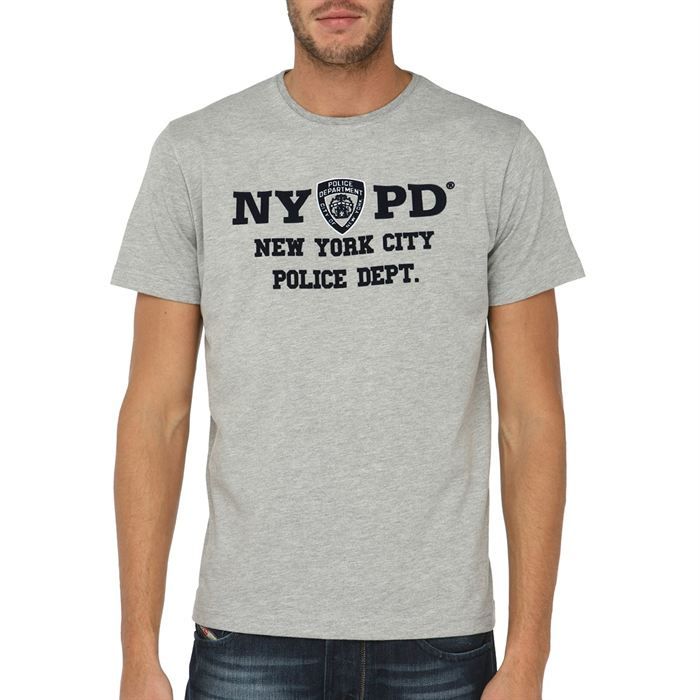 NYPD T Shirt Homme Gris chiné Gris chiné   Achat / Vente T SHIRT