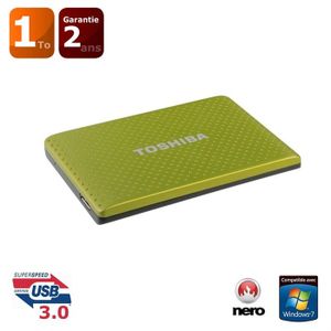 DISQUE DUR EXTERNE Toshiba STOR.E PARTNER 2.5 1000 Go Vert DISQUE DUR EXTERNE Toshiba STOR.E PARTNER 2.5 1000 Go Vert
