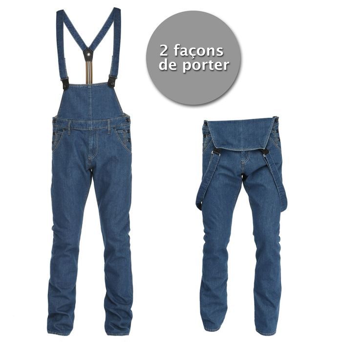 GUESS Salopette Homme Bleu stone Achat / Vente jeans GUESS Salopette