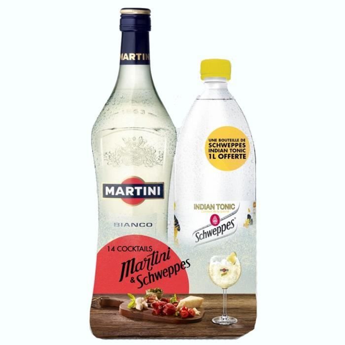 MARTINI Bianco Blanc 1 Litre (x1) + Schweppes 1 L Achat / Vente