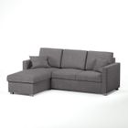  JULES Canapé d'angle convertible gris