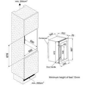  CLI45 - Cave à vin de service - 41 bouteilles