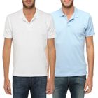 POLO TORRENTE COUTURE Polos X 2 H Bleu ciel et blanc