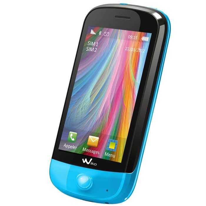 wiko fiji bleu téléphone portable, prix pas cher Soldes* d