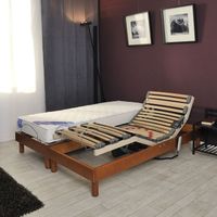 SOMMIER ET MATELAS  Relax BELLE LITERIE 2x80x200cm contact Latex