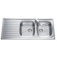 EVIER DE CUISINE EWI - Agate Evier 2 Bacs 1 égouttoir Inox texturé EVIER DE CUISINE EWI - Agate Evier 2 Bacs 1 égouttoir Inox texturé