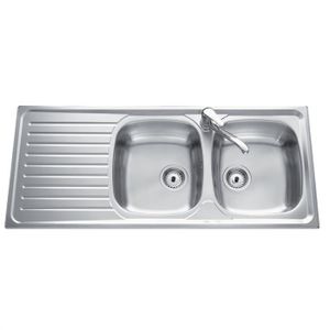 LAVABO - ÉVIER EWI - Evier AGATE 2 bacs 1 égouttoir LAVABO - ÉVIER EWI - Evier AGATE 2 bacs 1 égouttoir
