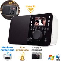 RADIO REVEIL Logitech Squeezebox Radio White