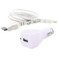 ADAPTATEUR SECTEUR - ADAPTATEUR ALLUME CIGARE Chargeur allume-cigare pour iPod Blanc