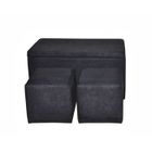 POUF - POIRE BANC COFFRE avec 2 POUFS
