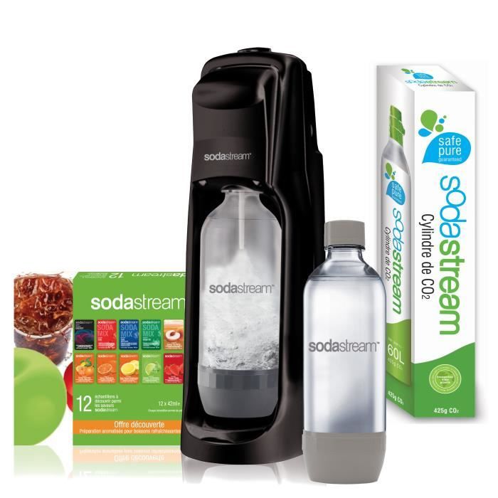 Mega Pack Jet Noire Sodastream Achat / Vente machine à soda Cdiscount