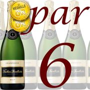 CHAMPAGNE Carton de 6 Nicolas Feuillatte Brut