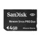 CARTE MEMOIRE Memory Stick Duo Pro 4 Go