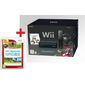 CONSOLES PACK WII NOIR MARIO KART + WII SPORTS SELECTS