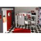 CHAMBRE COMPLETE BEBE Lit combiné INUIT mezzanine + bureau + armoire
