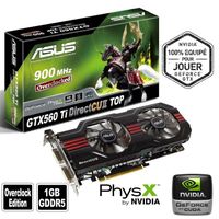 CARTE GRAPHIQUE ASUS GTX560 Ti DCII TOP 1Go GDDR5