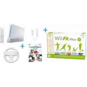 WII Wii MARIO KART + Wii FIT PLUS + BALANCE BOARD