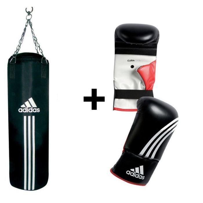 ADIDAS Kit Sac de Frappe Gants de Boxe Prix pas cher