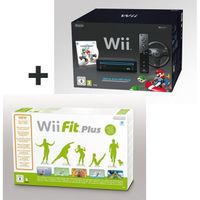 CONSOLES Wii NOIRE MARIO KART + Wii FIT PLUS