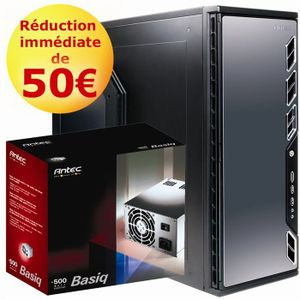 BOITIER PC   -  PANNEAUX LATERAUX Antec P193 + Antec Basic BP 500W