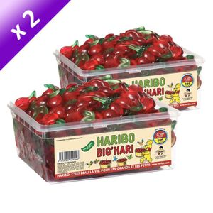 CONFISERIE DE SUCRE HARIBO Big'Hari 105 pièces (x2)