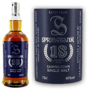 WHISKY-BOURBON-SCOTCH Springbank 18 ans