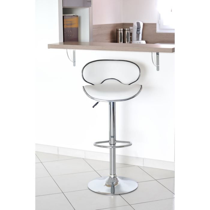 tabouret de bar york blanc