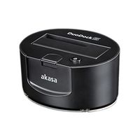 PASSERELLE - DISQUE DUR - LECTEUR MULTIMEDIA Akasa USB 3.0 DuoDock S Noir