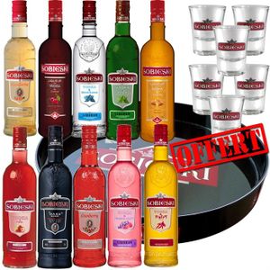 Pack vodka 10 x Sobieski aromatisées
