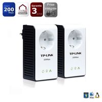 COURANT PORTEUR - CPL TP-Link kit adaptateur CPL AV200+ + prise secteur
