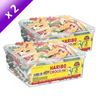 CONFISERIE DE SUCRE HARIBO Croco Pik 210 Pièces  (x2)