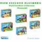 UNIVERS MINIATURE Pack Exclusif Playmobil Cavaliers et chevaux
