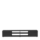  MANGO Banc TV 185cm 4 niches 2 tiroirs Noir