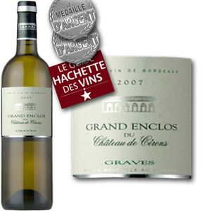 VIN BLANC Grand Enclos du Château de Cérons Graves 2007