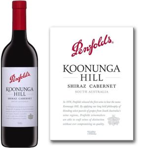 VIN ROUGE Penfolds Koonunga Hill Australie 2010