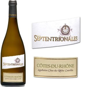 VIN BLANC "Les Septentrionales" Côtes du Rhône blanc 2010
