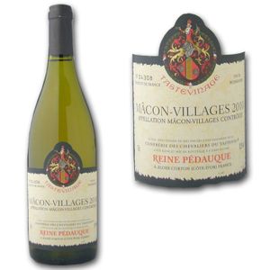 VIN BLANC Reine Pédauque Macon Villages  2010