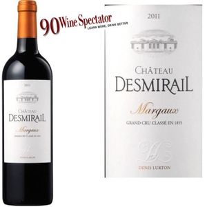 VIN ROUGE Château Desmirail Margaux Cru Classé 2011 VIN ROUGE Château Desmirail Margaux Cru Classé 2011