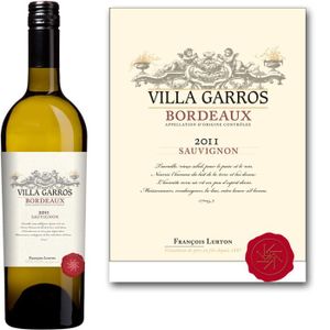 VIN BLANC Villa Garros Bordeaux Blanc 2011