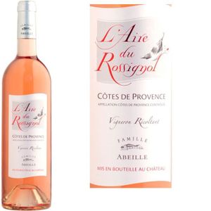 VIN ROSE L'Aire du Rossignol Côtes de Provence 2012 x1 VIN ROSE L'Aire du Rossignol Côtes de Provence 2012 x1
