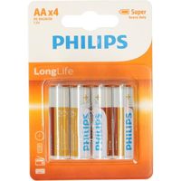 AUTRES GADGETS 4 Piles AA - LongLife Batterie