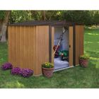  WL86 Abri de jardin métal aspect bois 253x181