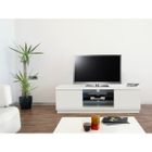  HARMONY Meuble TV laqué Blanc 160cm