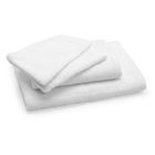 PARURE DE BAIN  Lot 1 drap+1 serv.+2 gants BIO Blanc 450 gr