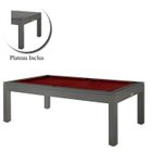 Billard Royal Anthracite + Drap Rouge et Plateau