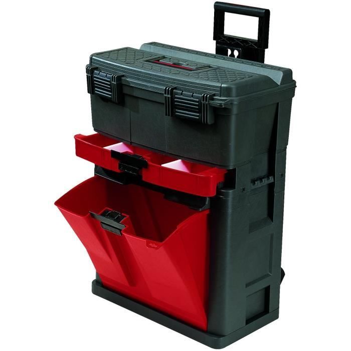 Boite outils transportable vide à roulettes Achat / Vente boite caisse a outil Polypropylène