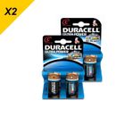  2 Packs Duracell - Pile Alcaline - Cx2 Ultra Power