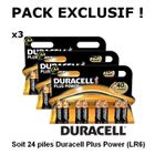  PACK : 3 x Piles Alcalines - AAx8 Plus Power (LR6)