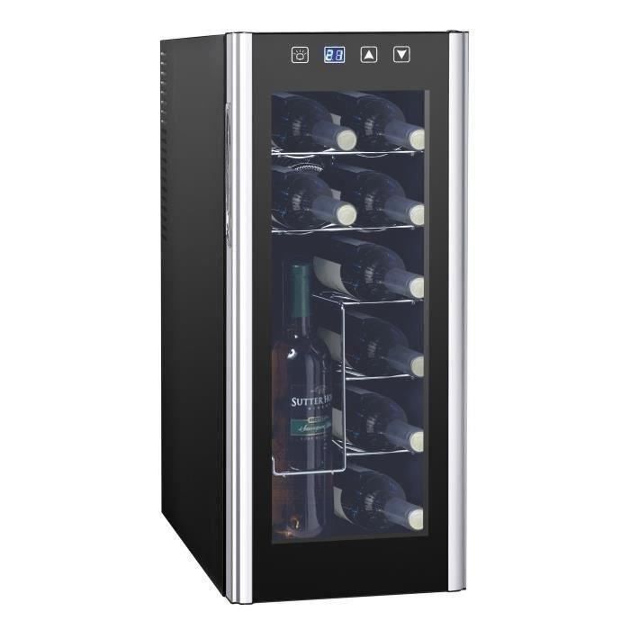 Continental Edison CECWC12LED Cave à vin de service 12 bouteilles